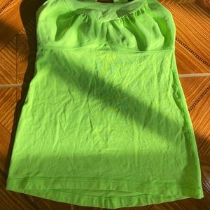 Lulu lemon lime green tank medium